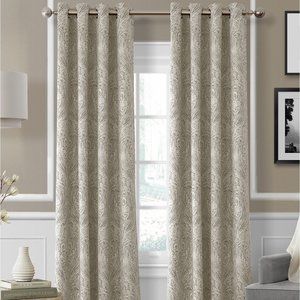 Elrene Blackout Grommet Top Window Curtain Panel